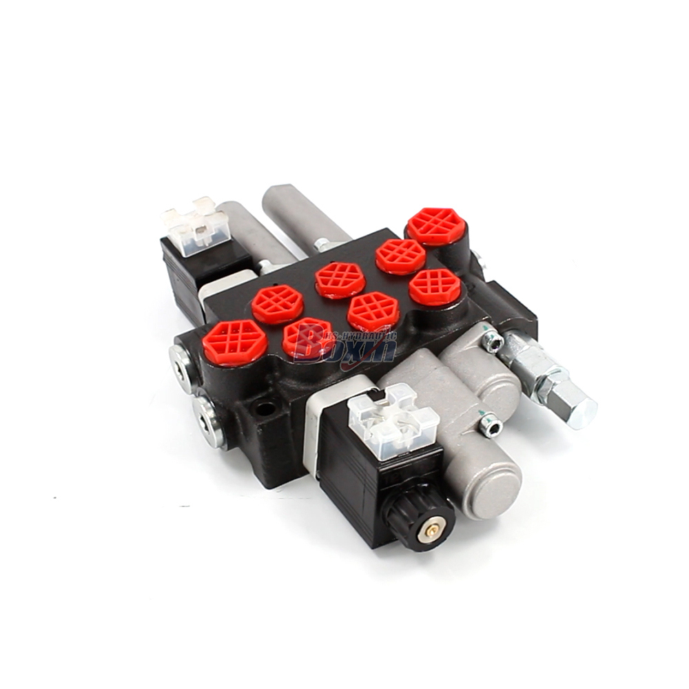 P40-BOT-BQTW1-DCOT Solenoid and Cable 3 Spool Monoblock Directional Valve image